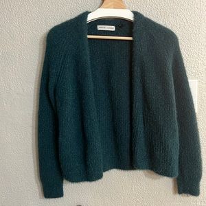 Anthropologie Sleeping on Snow Northbound Eyelash Cardigan Teal